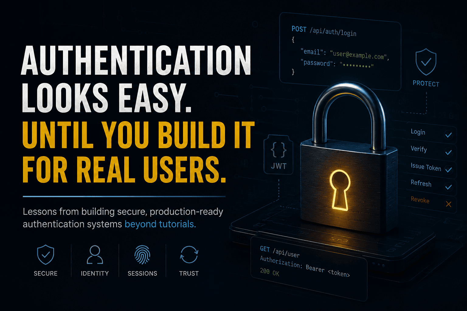 Authentication looks easy, until you build it for real users.